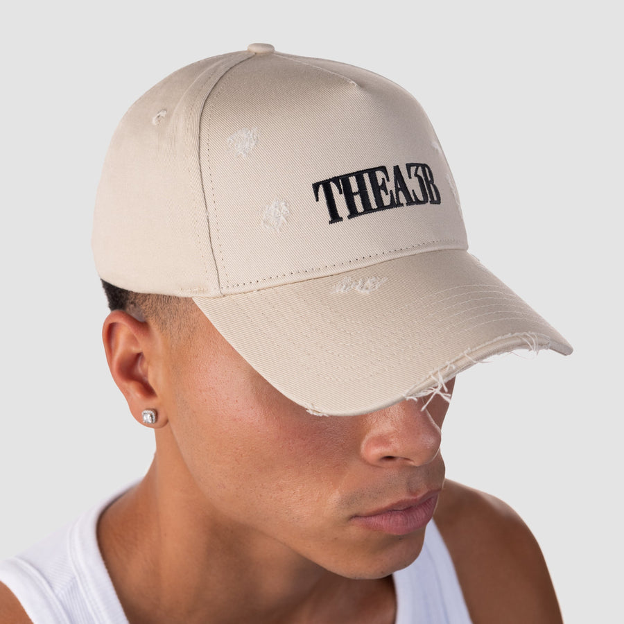 DE CAP MET A3B-LOGO - BEIGE