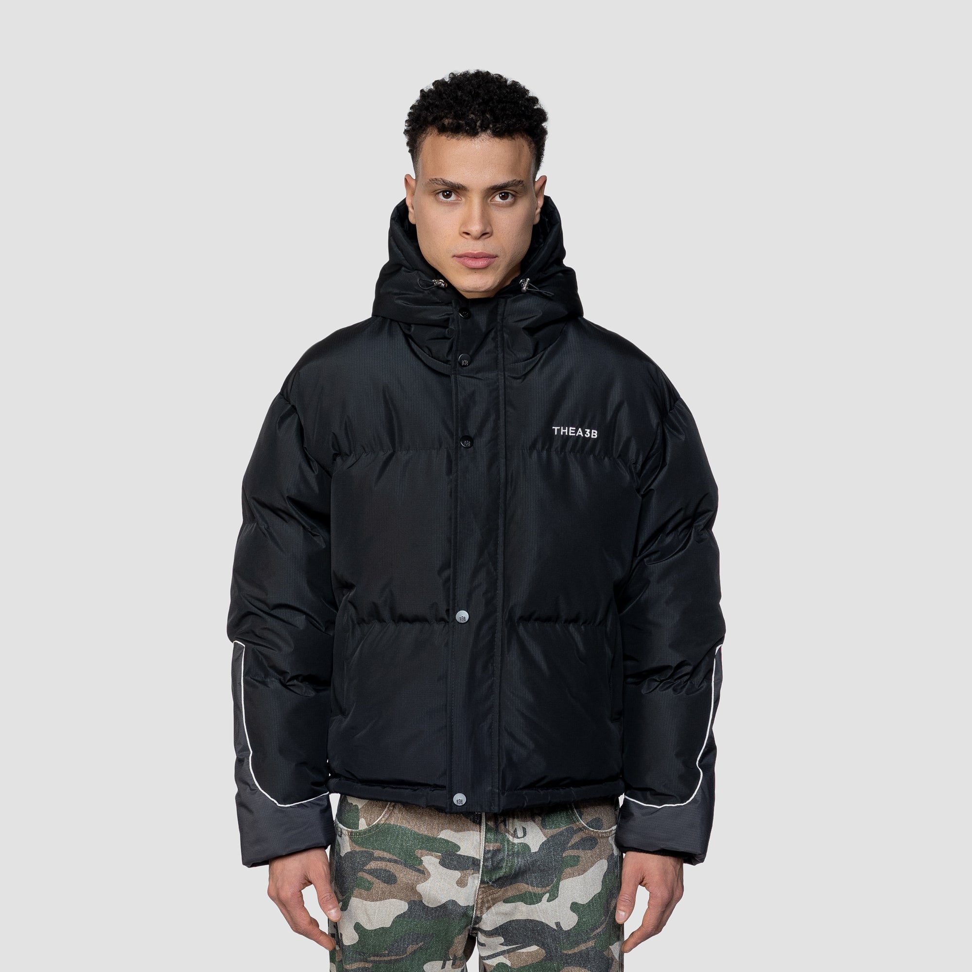 ARCTIC PUFFER - TWEE KLEUR ZWART