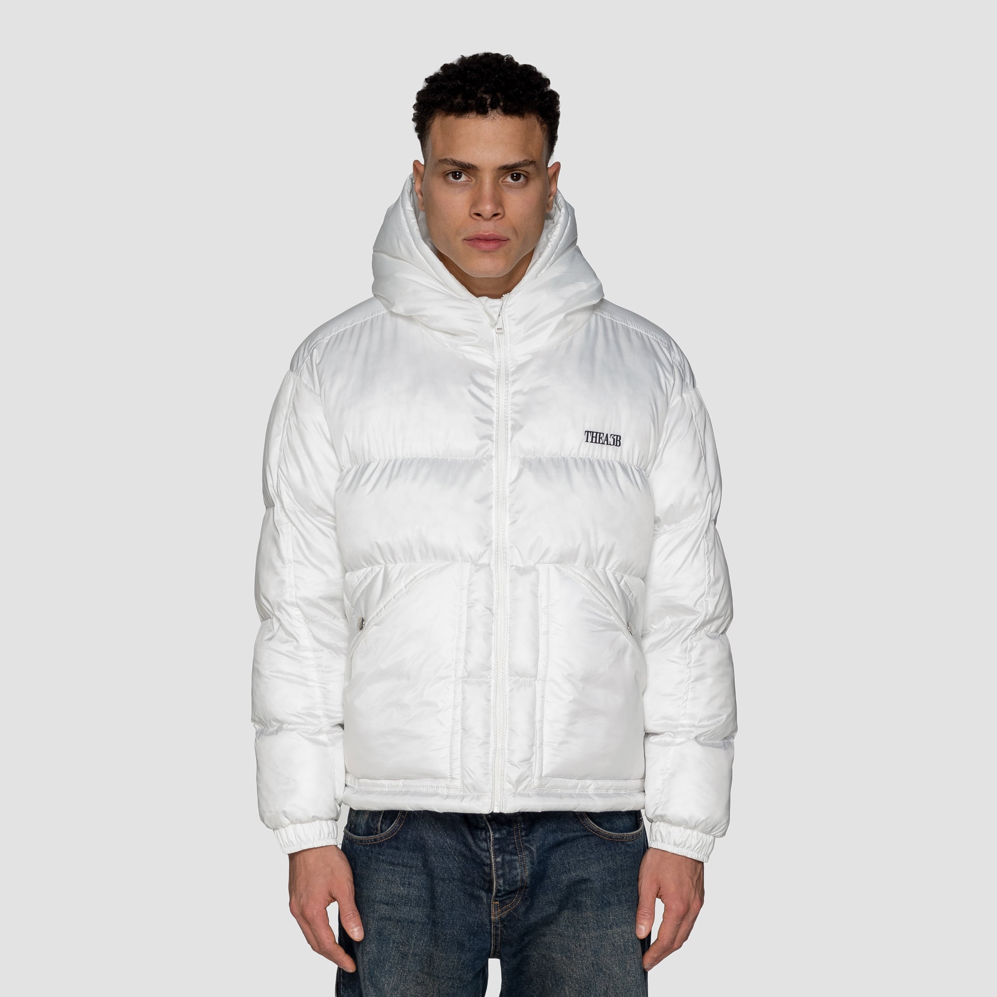 DNA PUFFER JACKET FROSTED (HOODED) - WHITE