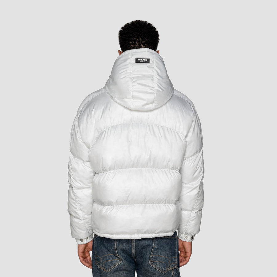 DNA PUFFER JACKET FROSTED (HOODED) - WHITE