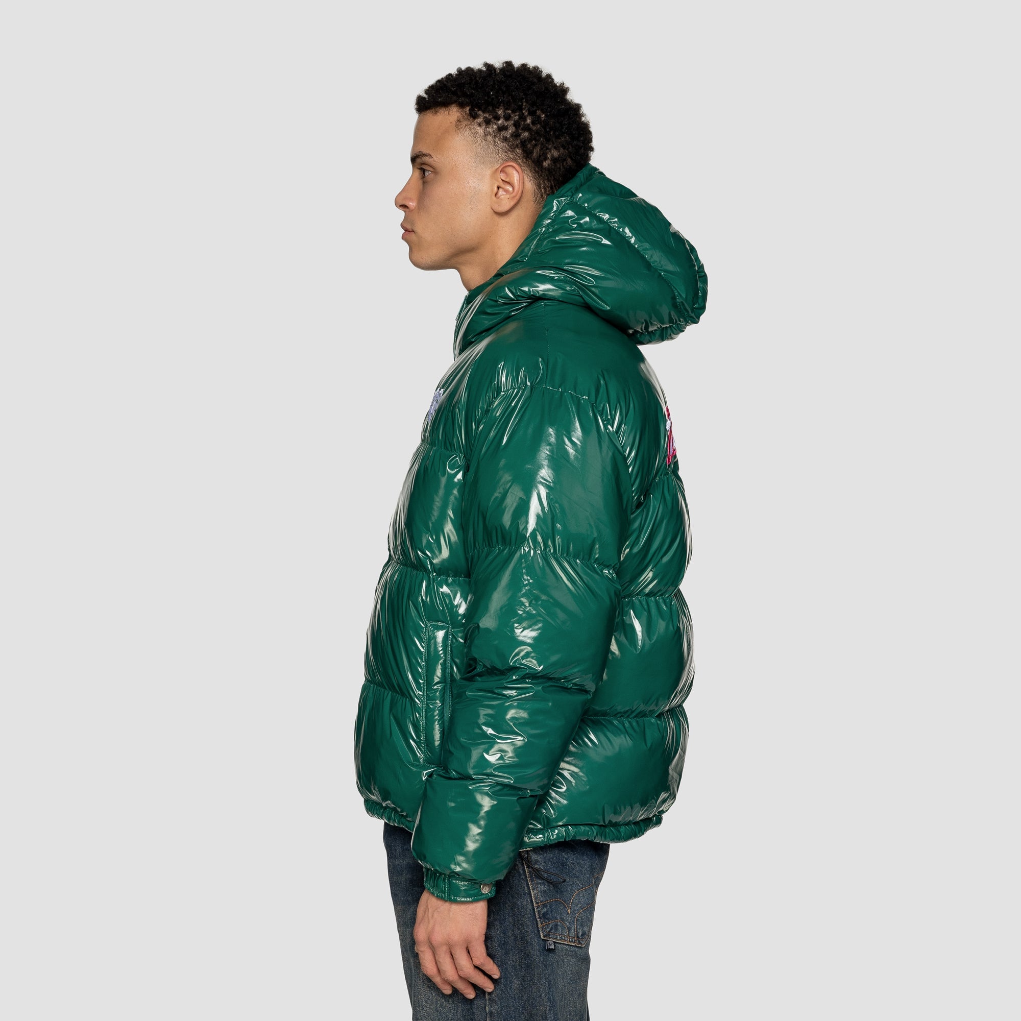 VERS LOGO PUFFER (KAP) - GROEN