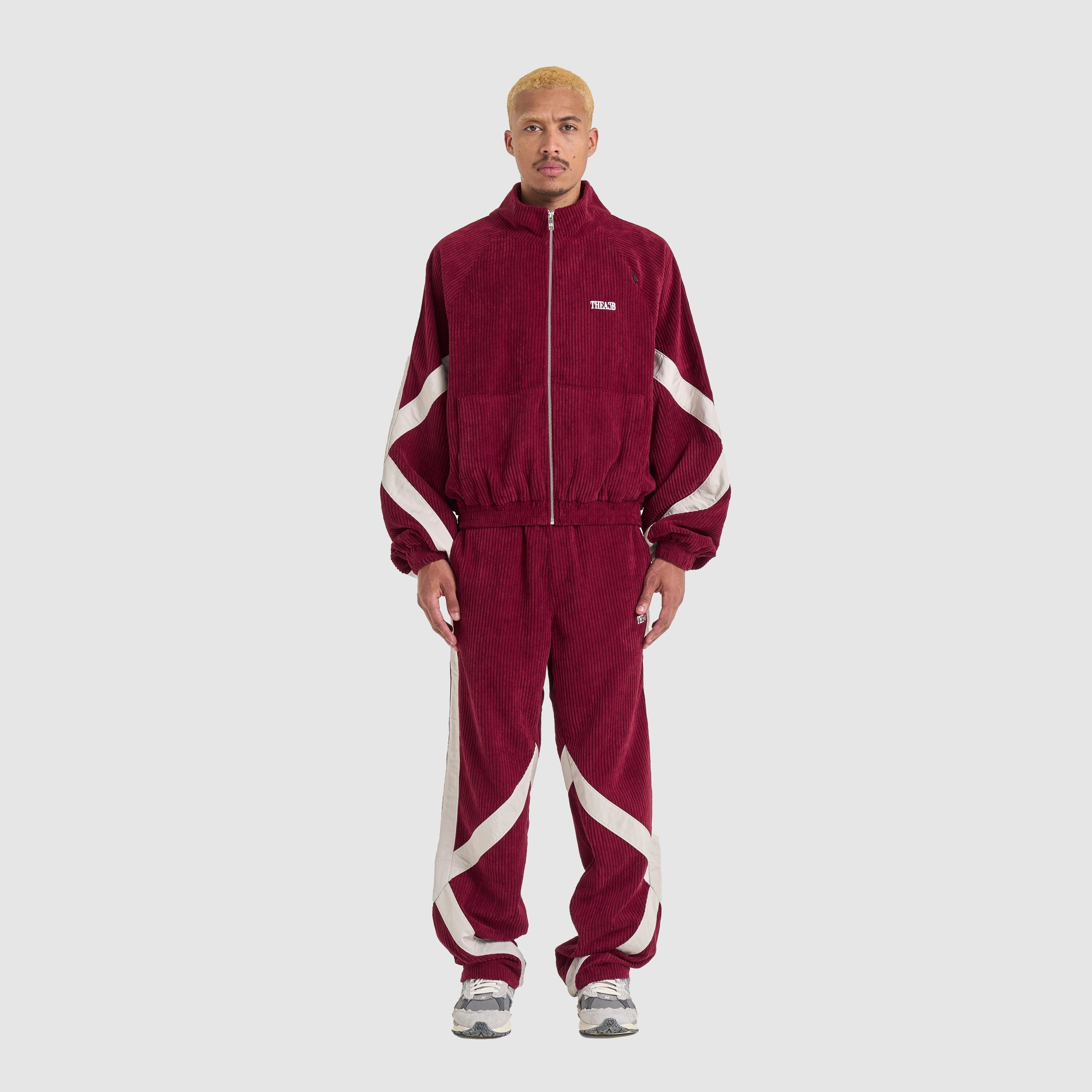 CATCH CORD TRACKJACKET - BURGUNDY