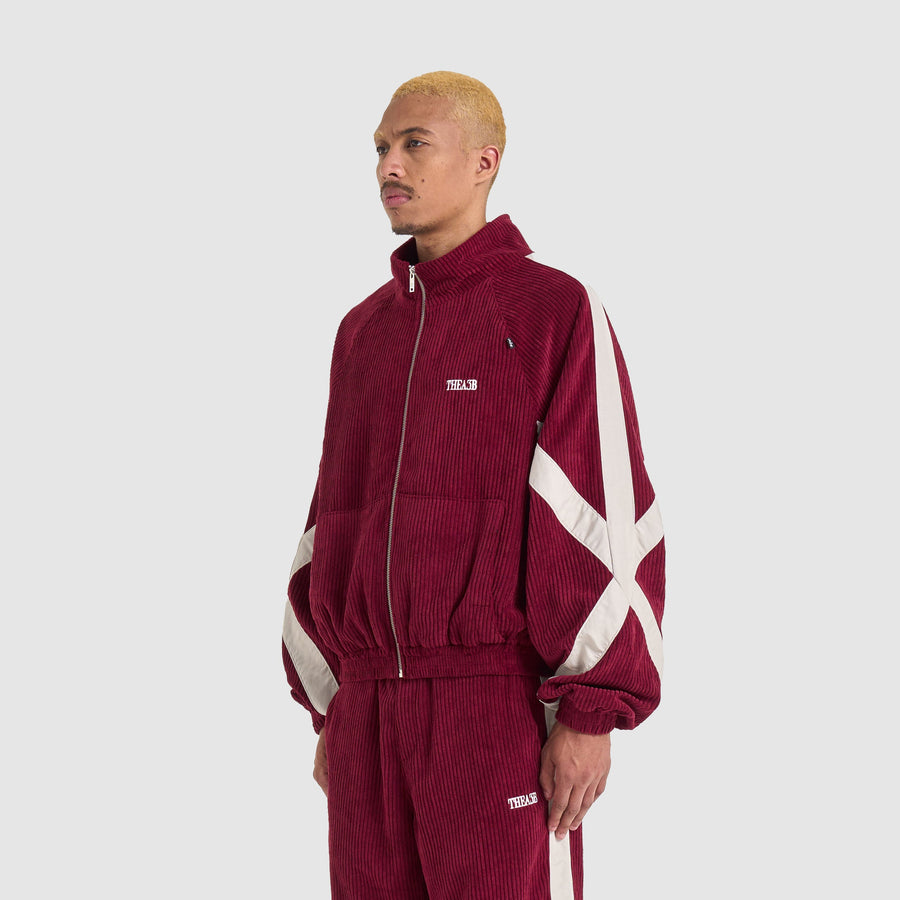 CATCH CORD TRACKJACKET - BURGUNDY