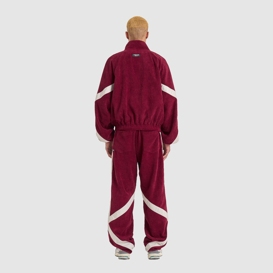 CATCH CORD TRACKJACKET - BURGUNDY