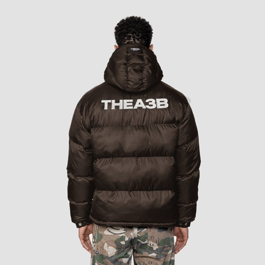 ESSENCE LOGO PUFFER FROSTED - COFFEE