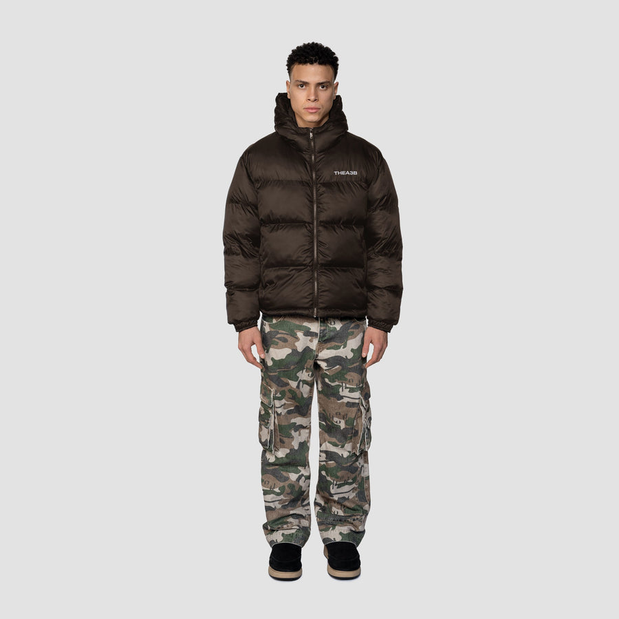 ESSENCE LOGO PUFFER FROSTED - COFFEE