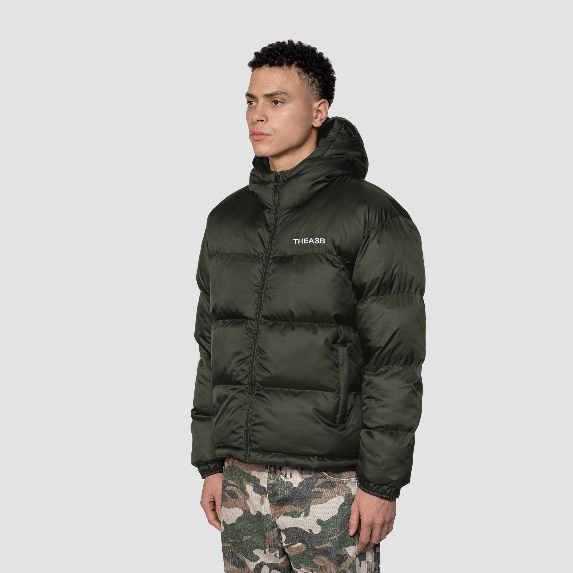 ESSENCE LOGO PUFFER FROSTED - KHAKI