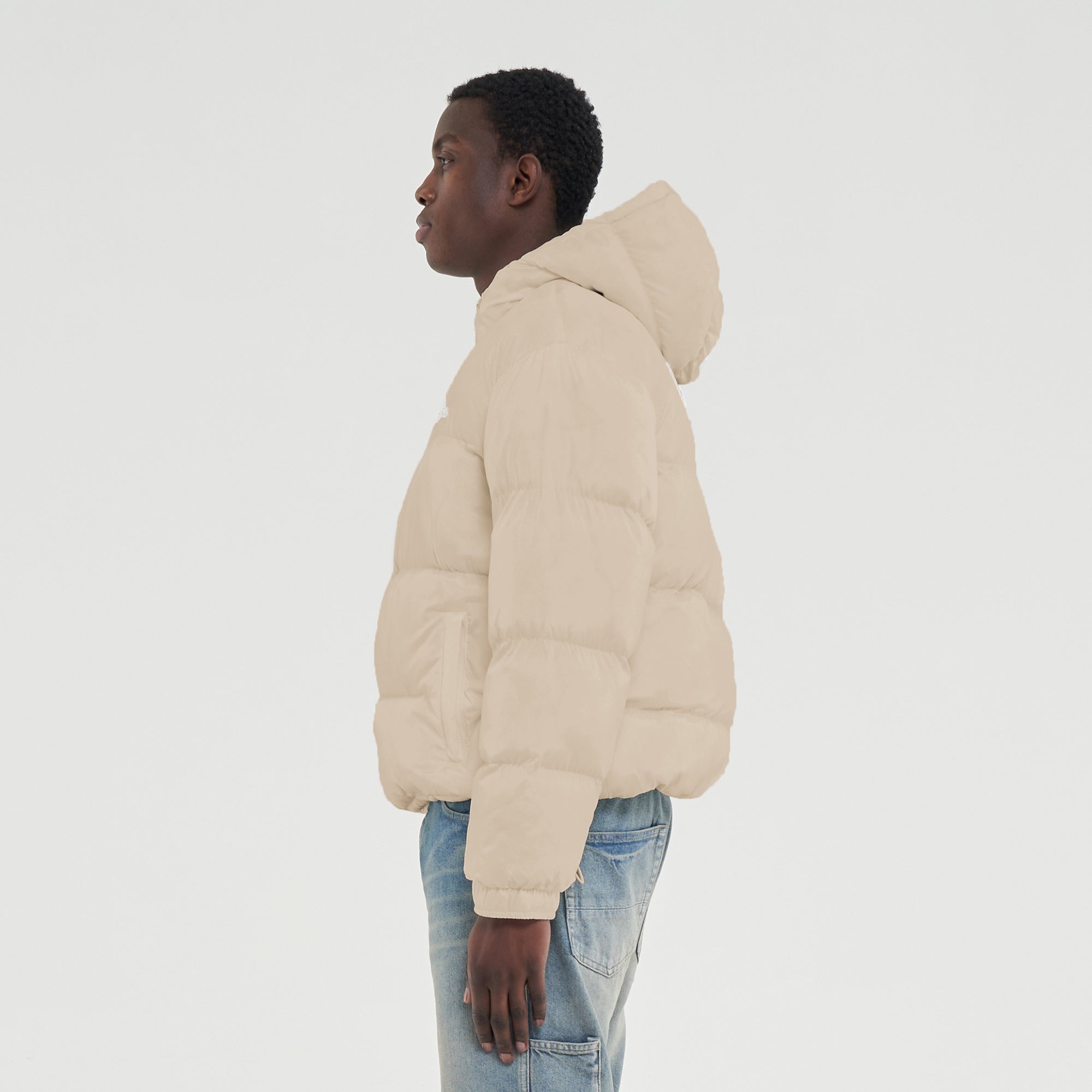 ESSENCE LOGO PUFFER FROSTED - SAND