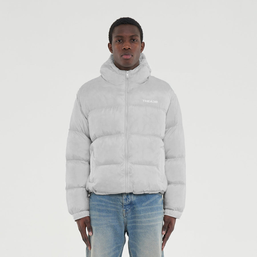 ESSENCE LOGO PUFFER FROSTED - STONE