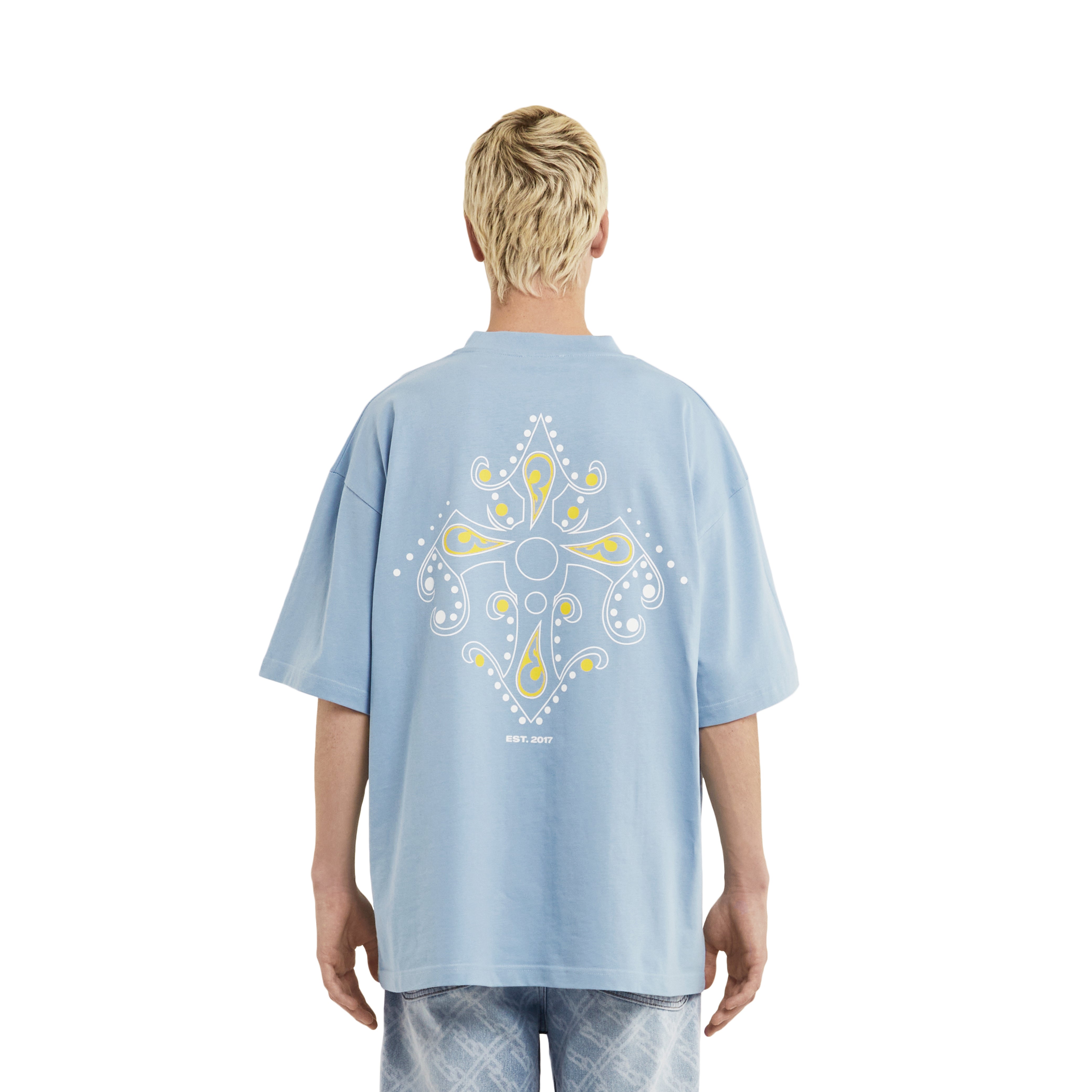 BANDANA LOGO T-SHIRT BLUE - A3B