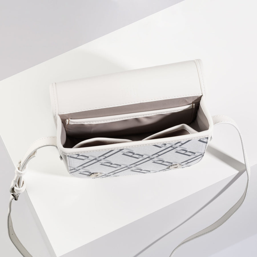 MONOGRAM SHOULDER BAG WHITE - A3B