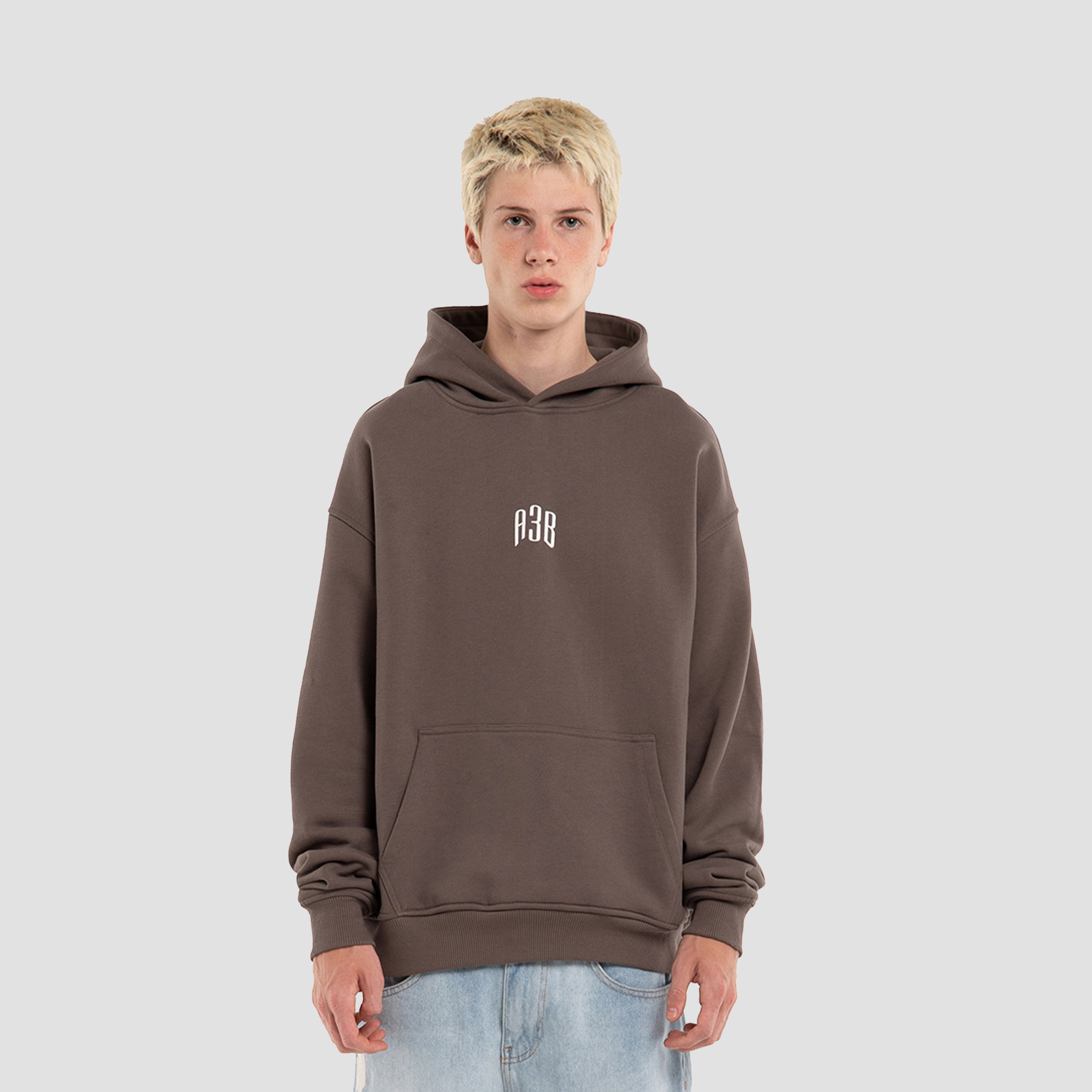 LOGO HOODIE - BROWN - A3B