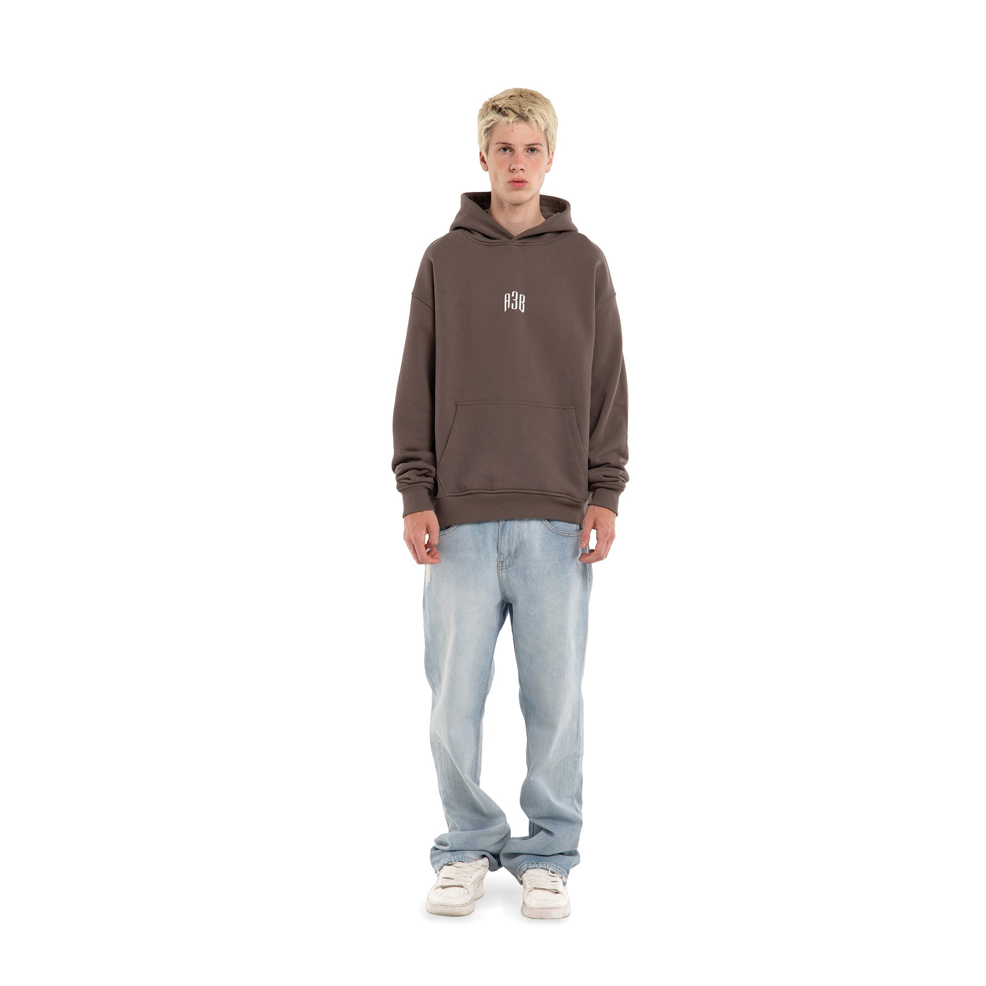 LOGO HOODIE - BROWN - A3B