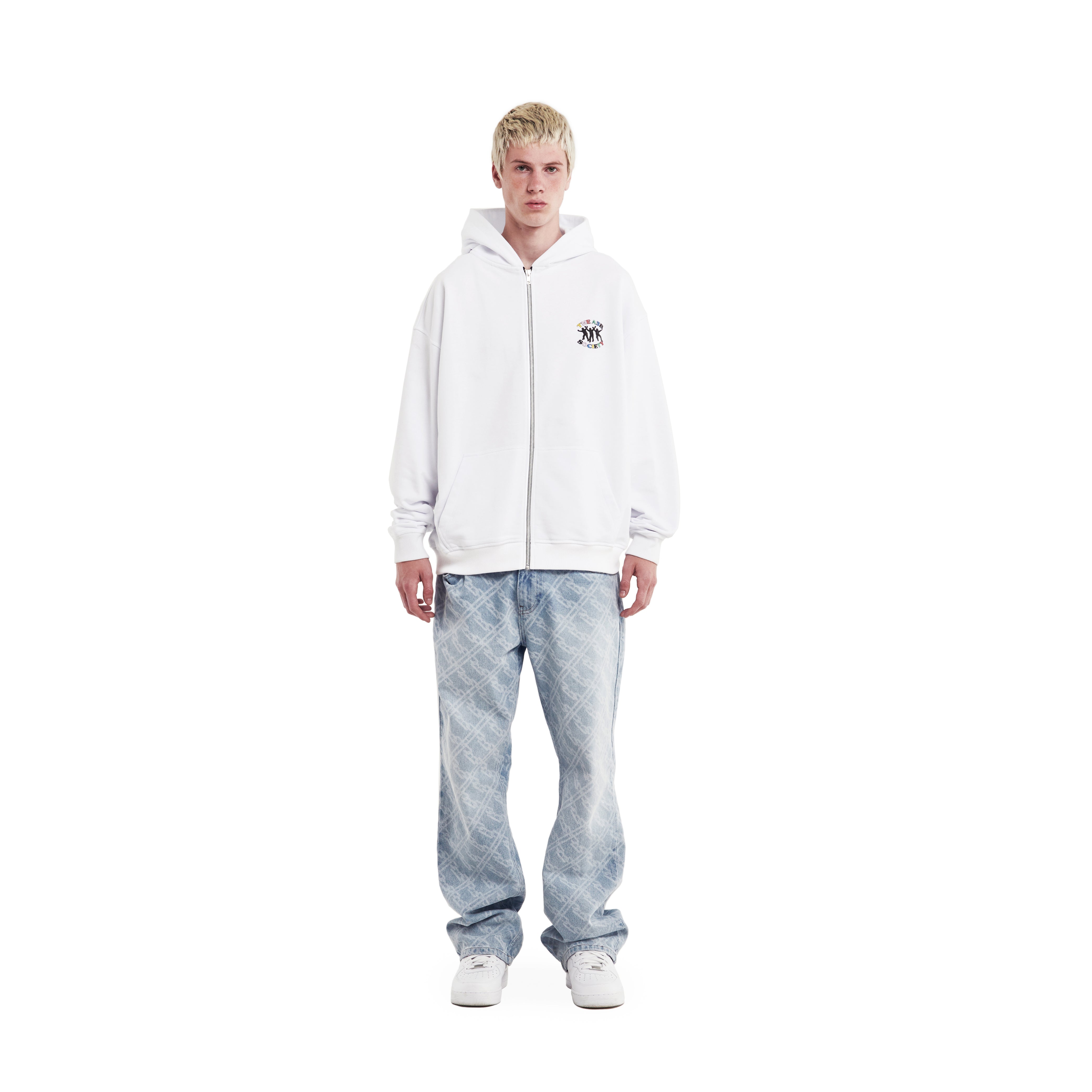 SOCIETY ZIP JACKET WHITE - A3B