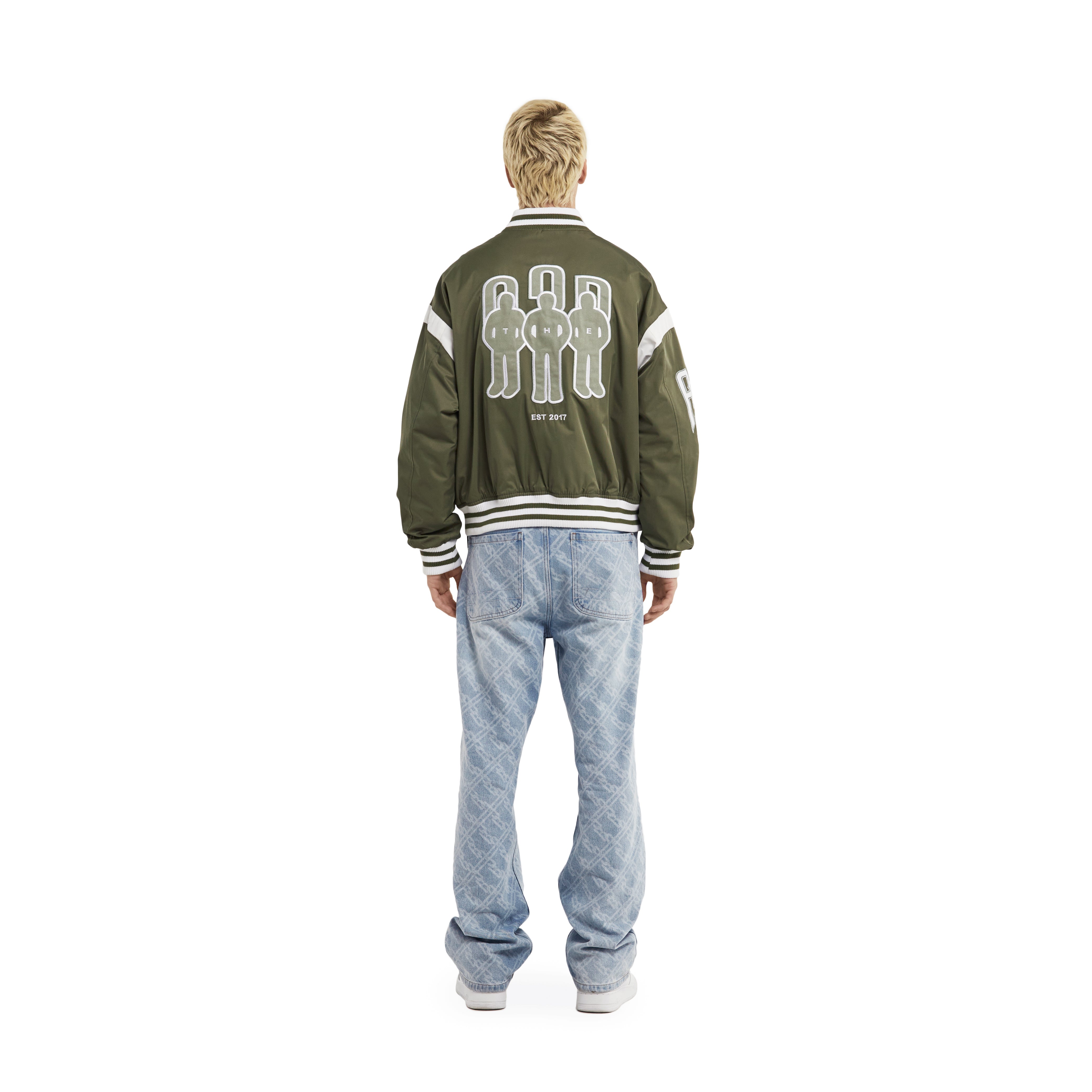 SOCIETY LOGO BOMBER GREEN - A3B