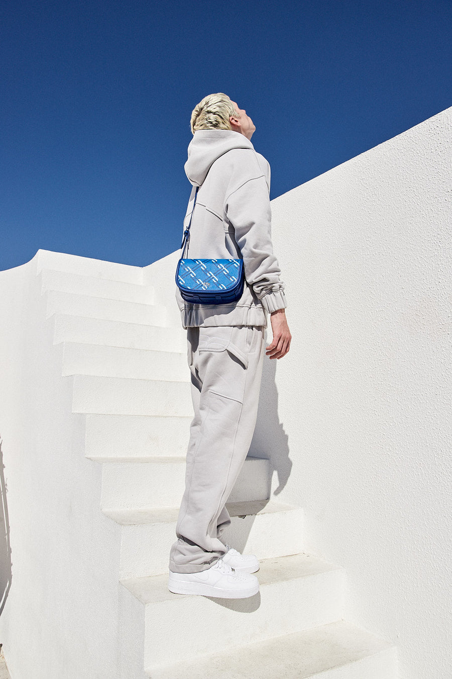 MONOGRAM SHOULDER BAG BLUE - A3B