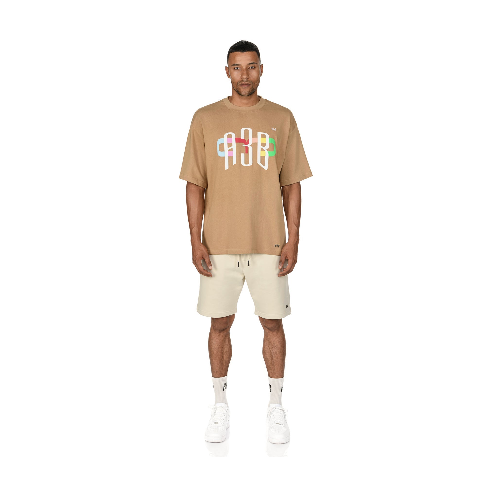 TRIAD T-SHIRT - LIGHT BROWN - A3B